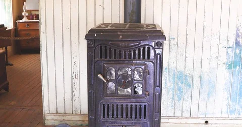 Wood Heater Stock Footage 124242440