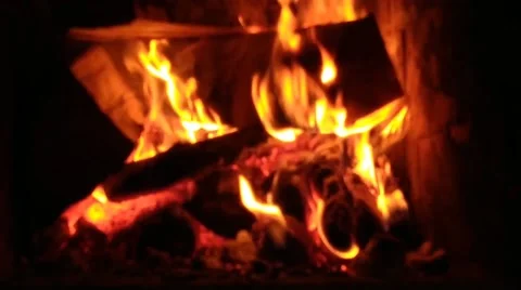 Wood heating in the house Stock Footage 201813805