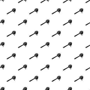 Wood honey pattern seamless Illustrazione stock