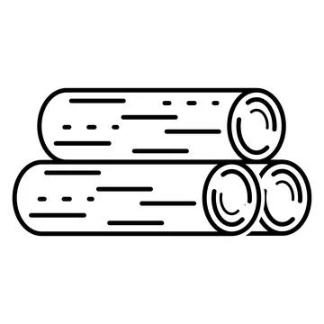 Wood icon vector Stock Illustration