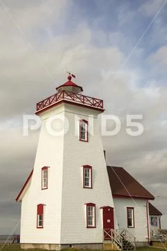 Wood Islands Lighthouse, PEI Stock Photos