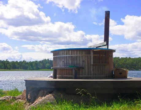 Wood Jacuzzi Stock Photos