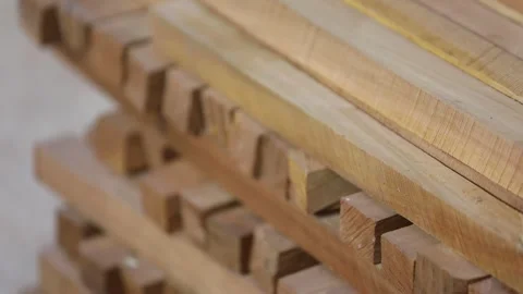 Wood in line 1 Video stock 320503679