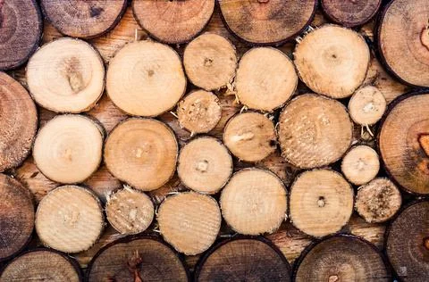 Wood log brown overlay pattern Stock Photos