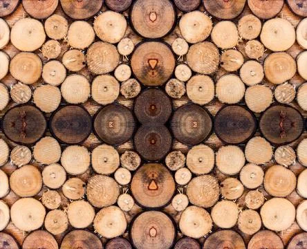 Wood log brown overlay pattern Stock Photos