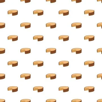 Wood log slice cross section seamless pattern Stock Illustration