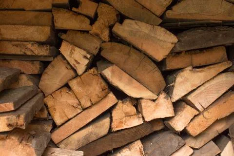 Wood logs pattern Stock Photos