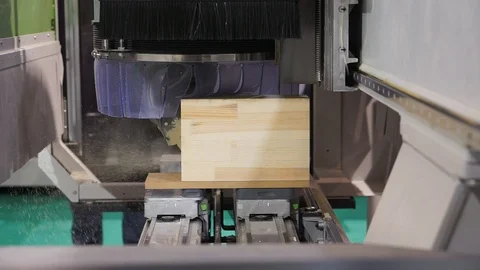Wood machine cnc Stock Footage 86493687