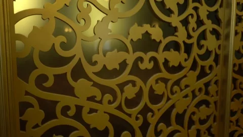 Wood made of decorative Mosque Pattern Video stock 253497362