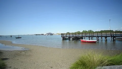 Wood marina Stock Footage 78749337