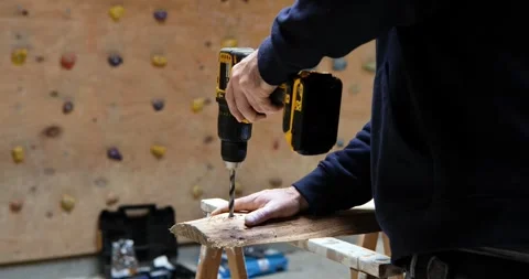 Wood Mastery: Precise Handiwork Spirit Stock Footage 327756555