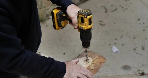 Wood Mastery: Precise Handiwork Spirit Stock Footage 327757576