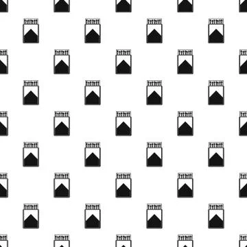 Wood matchbox pattern seamless Stock Illustration