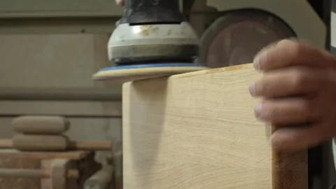 Wood Milling with a Machine in a Workshop Vídeos de archivo 293543047