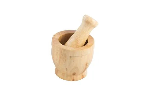 Wood Mortar Stock Photos