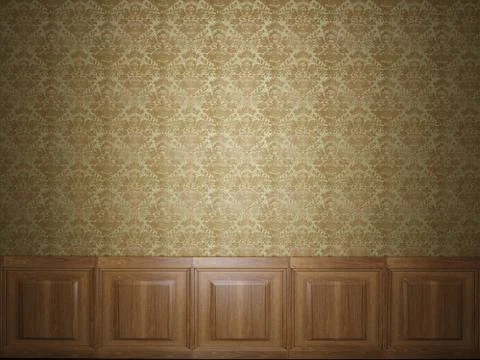 Wood panel wallpaper Stock Illustration