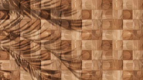 Wood panels pattern, empty wall background showroom with copyspace Stock Photos