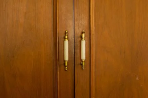 Wood pattern with door handle Photos