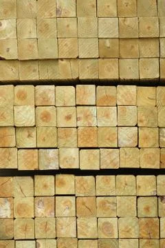 Wood pattern of stacking square wood texture Stock Photos