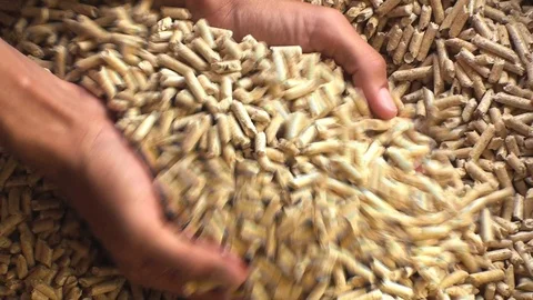 Wood pellets 動画素材 85692968