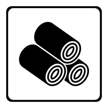 Wood Pellets icon. Stock Illustration