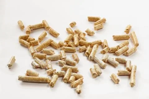 Wood pellets Stock Photos