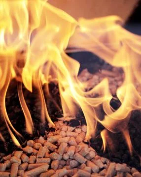 Wood pellets Stock Photos