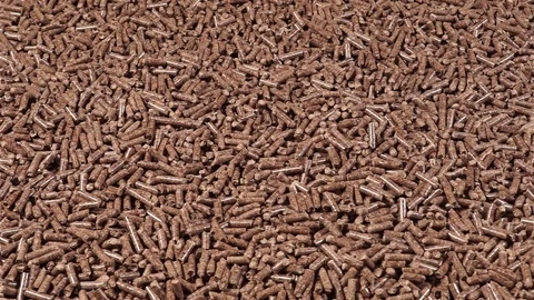 Wood pellets production Stock Footage 99013944