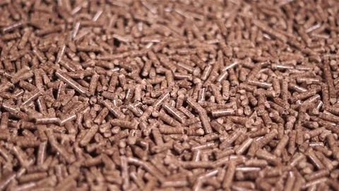 Wood pellets production Stock Footage 99014166