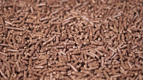 Wood pellets production Stock Footage 99014173