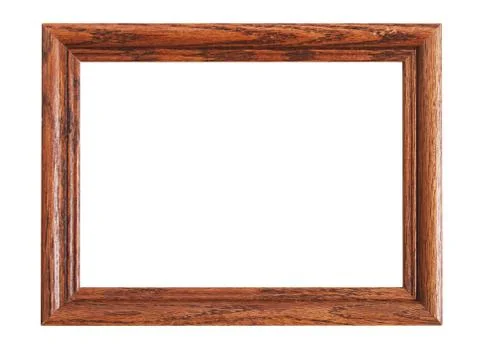 Wood picture frame Stock Photos