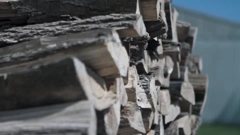 WOOD PILE Stock Footage 138480936