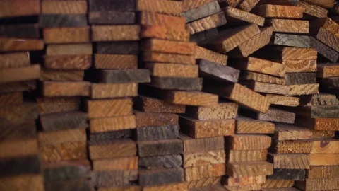 Wood pile stacked Stock Footage 103227083
