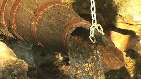 Wood pipe 2 Stock Footage 11316012