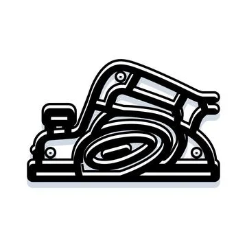 Wood plane carpentry tool icon vector illustration Ilustración de archivo