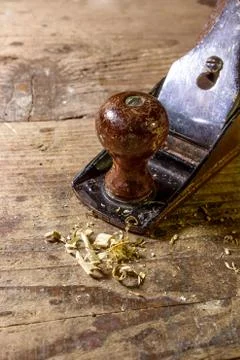 Wood planer background Stock Photos