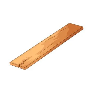 Wood plank illustration Stock Illustration