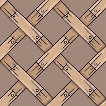 Wood plank material seamless pattern. repeat pattern background design Stock Illustration