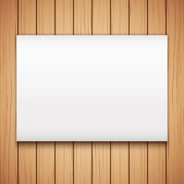 Wood plank texture with Empty mockup billboard Illustrazione stock