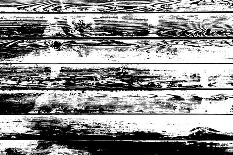 Wood planks isolated vector texture overlay Stock Illustration