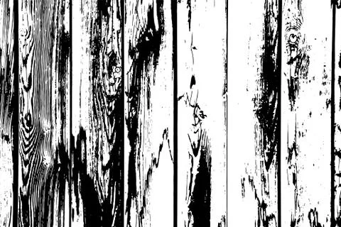 Wood planks isolated vector texture overlay Stock Illustration