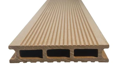 Wood Plastic Composite Decking Boards Isolated Stock Photos