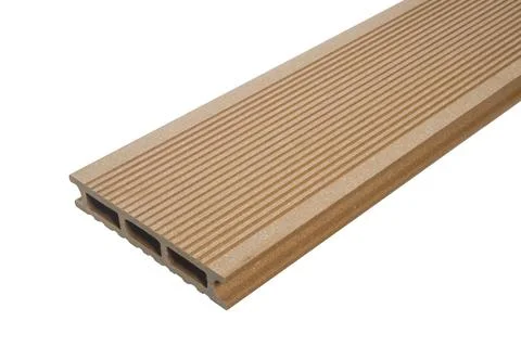 Wood Plastic Composite Decking Boards Isolated Stock Photos