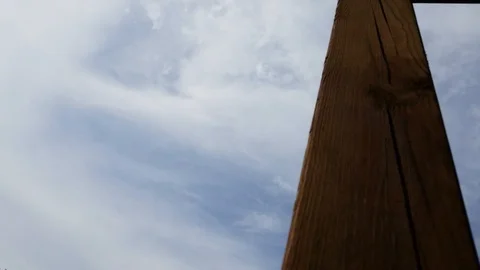 Wood post #1 Stock Footage 94493879