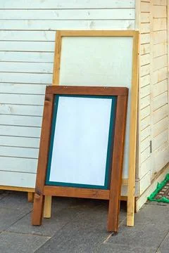 Wood Poster A Frames Stock Photos
