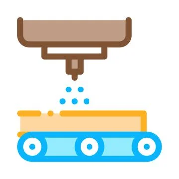 Wood processing icon vector outline illustration Stock Illustration