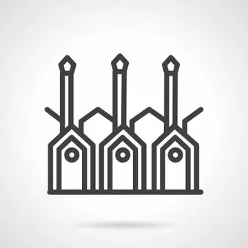 Wood processing line vector icon 스톡 일러스트