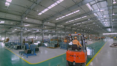 Wood-Processing Plant With Lots Of Timber And Equipment，China,hebei Stock Footage 140359756