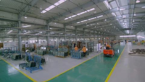 Wood-Processing Plant With Lots Of Timber And Equipment，China,hebei Vídeo Stock 140360023
