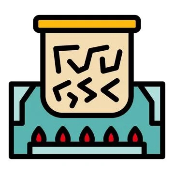 Wood processing tool icon color outline vector Stock Illustration